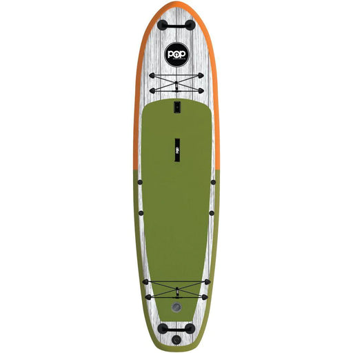 11'6 El Capitan Green/Orange Inflatable SUP Boards Pop Board Co.   