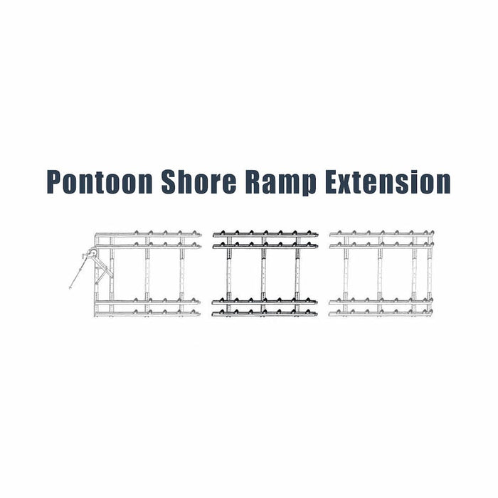 Roll-N-Go 16' Pontoon Shore Ramp Boat Shore Ramps Roll-N-Go Pontoon 8' Extension Kit  