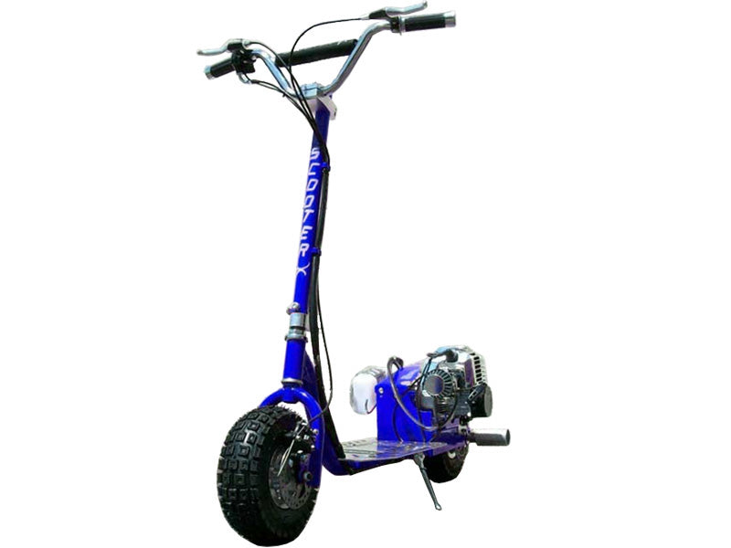 ScooterX Dirt Dog 49cc Gas Scooters SailSurfSoar Blue No Signature Free $100 Coverage