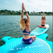 Aqua Marina Dhyana Inflatable Paddle Board Aqua Marina Without Super Electric Pump With Yoga Dock 