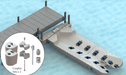 Snap Port Fixed Jet Ski/PWC Dock Jet Ski Dock Snap Dock   