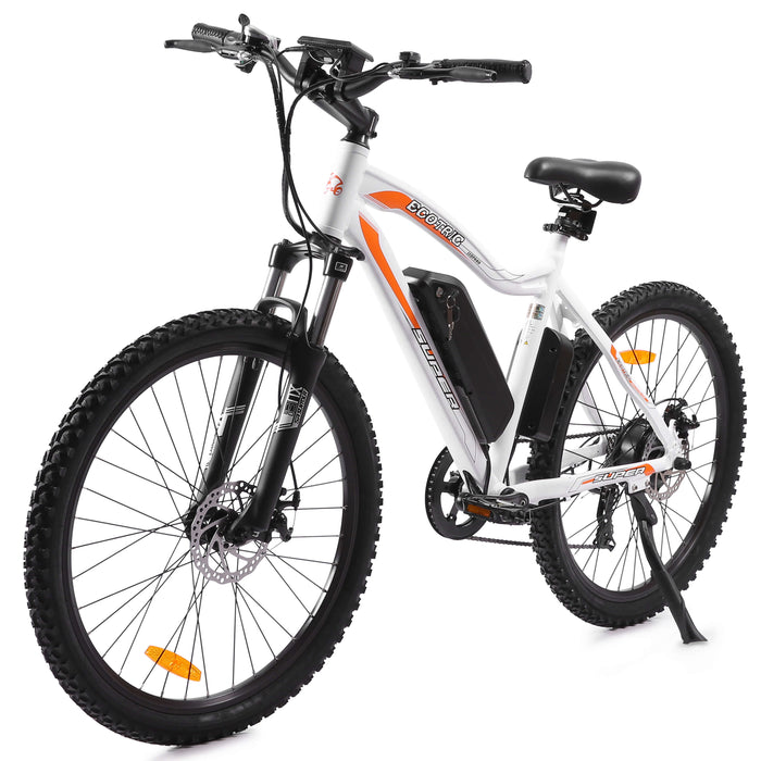 UL Certified-Ecotric Leopard Electric Mountain Bike Electric Bikes Ecotric White  