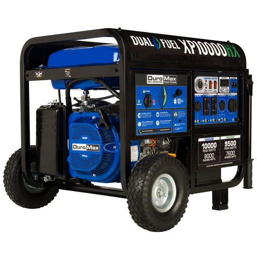 DuroMax XP10000HX 10,000 Watt Portable Dual Fuel Gas Propane CO Alert Generator Generators DuroMax   