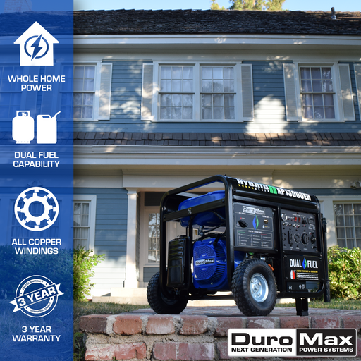 DuroMax XP13000EH 13,000 Watt Portable Dual Fuel Gas Propane Generator Generators DuroMax   