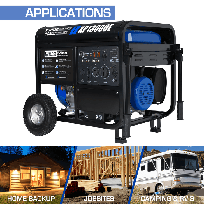 DuroMax XP13000E 13,000 Watt Portable Gas Powered Generator Generators DuroMax   