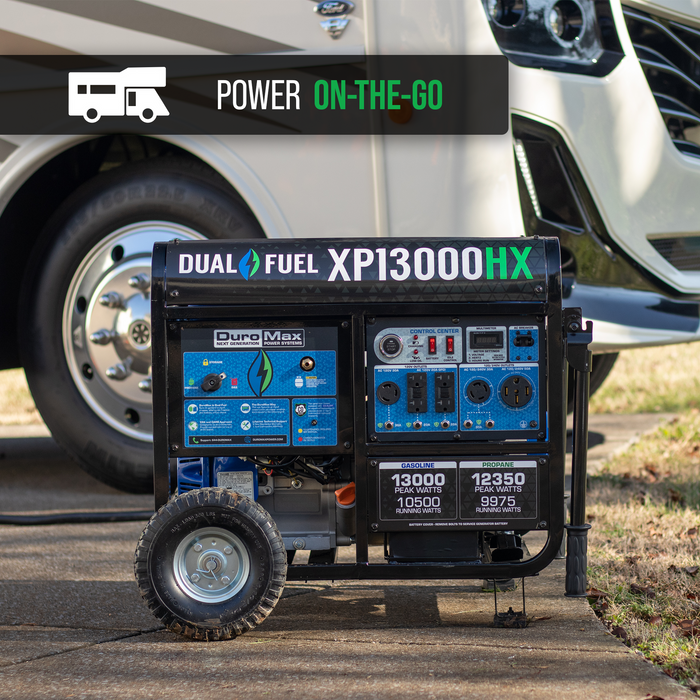 DuroMax XP13000HX 13,000 Watt Portable Dual Fuel Gas Propane CO Alert Generator Generators DuroMax   