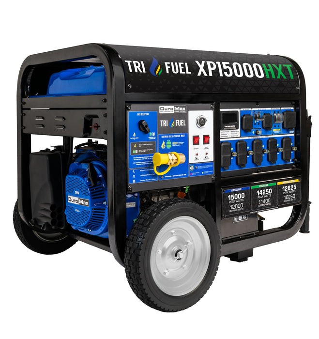 DuroMax XP15000HXT 15,000 Watt Electric Start Tri Fuel Portable Generator Generators DuroMax   