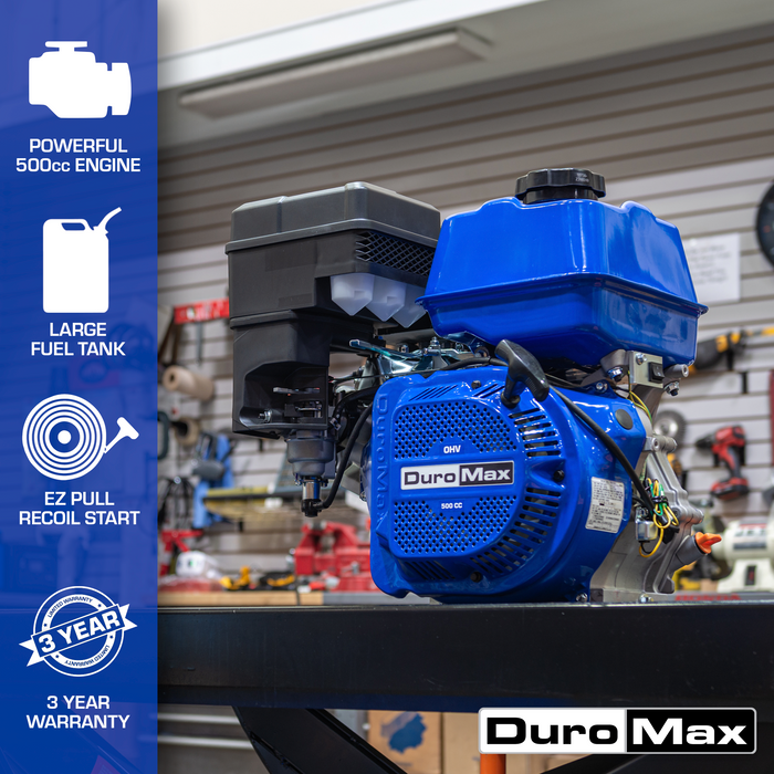 DuroMax XP20HP 500cc 1-Inch Shaft Recoil Start Gasoline Engine Engines DuroMax   