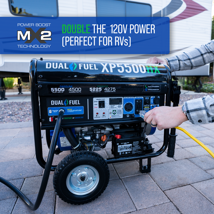 DuroMax XP5500HX 5,500 Watt Portable Dual Fuel Gas Propane CO Alert Generator Generators DuroMax   