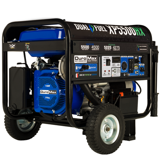 DuroMax XP5500HX 5,500 Watt Portable Dual Fuel Gas Propane CO Alert Generator Generators DuroMax   