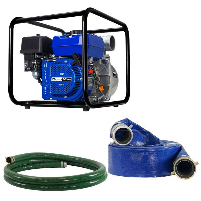 DuroMax XP650WP-LHK 208cc 220 GPM 3" Gas Engine Water Pump Kit Water Pumps DuroMax   