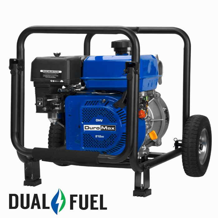 DuroMax XP652WX 158 GPM 2" Dual Fuel Engine Portable Water Pump Pumps DuroMax   