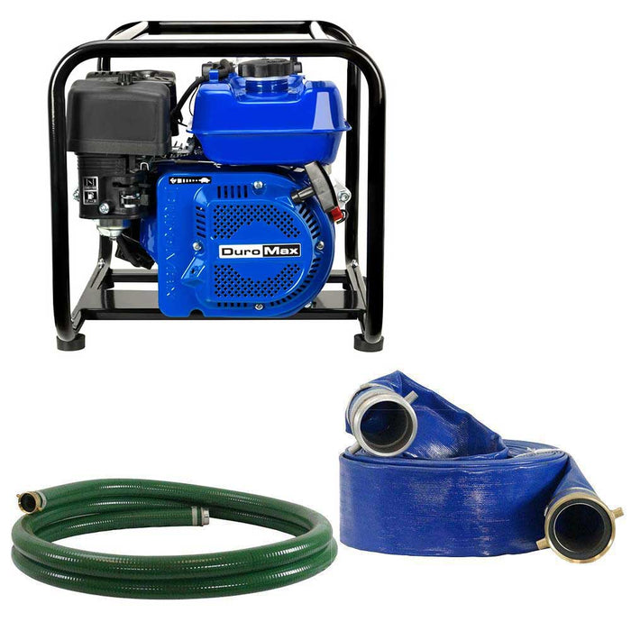 DuroMax XP702HP-LHK 208cc 70 GPM 2" Gas Engine Water Pump Kit Water Pumps DuroMax   