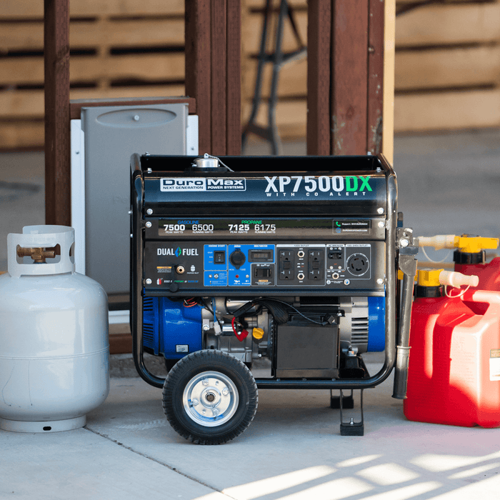 DuroMax XP7500DX 7,500 Watt Dual Fuel Gas Propane Portable Generator w/ CO Alert Generators DuroMax   