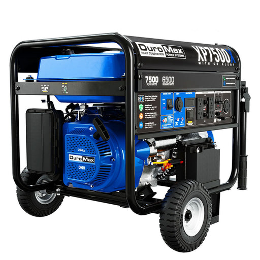 DuroMax XP7500X 7,500 Watt Gasoline Portable Generator w/ CO Alert Generators DuroMax   