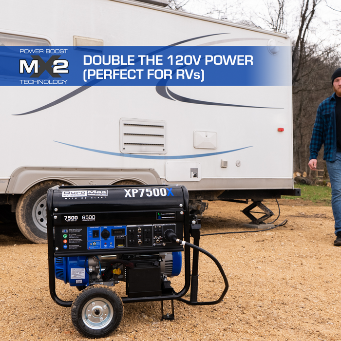 DuroMax XP7500X 7,500 Watt Gasoline Portable Generator w/ CO Alert Generators DuroMax   