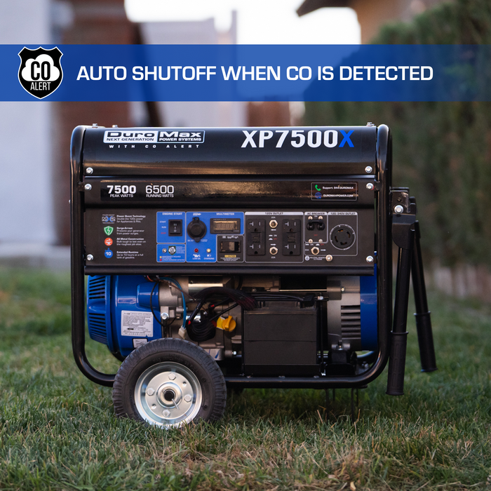 DuroMax XP7500X 7,500 Watt Gasoline Portable Generator w/ CO Alert Generators DuroMax   