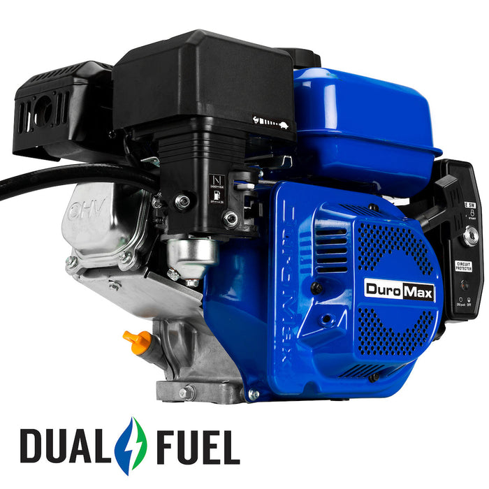 DuroMax XP7HPX 212cc 3/4" Shaft Recoil/Electric Start Horizontal Dual Fuel Engine Engines DuroMax   