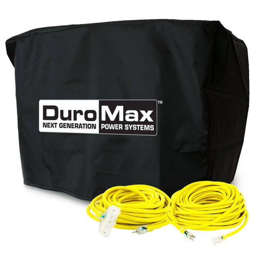 DuroMax Small Generator Cords and Cover Starter Kit (Fits 5,500 Watt Units and  Lower) Generator Accessories DuroMax   