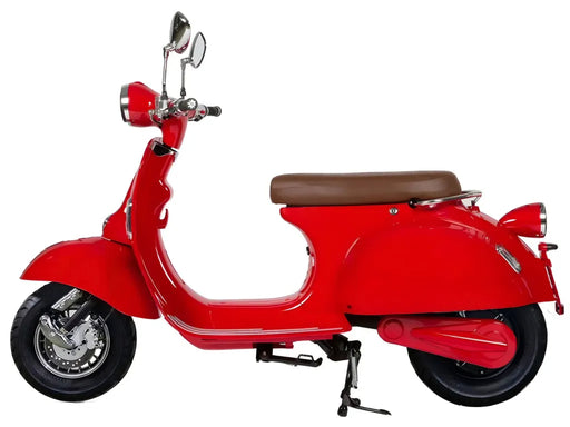 Aventura-X Electric Cherry Red Electric Scooters Aventura-X 35 miles driving range battery (included) $0.00 1-year Warranty $0.00 