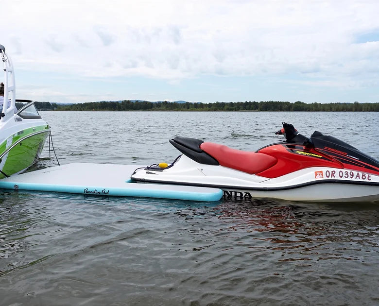 Portable Inflatable jet ski dock & floating dock bar Platforms/Mats Paradise Pad   