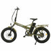 Ecotric 48V Fat Tire Portable and Folding Electric Bike with color LCD display Electric Bikes Ecotric Green  