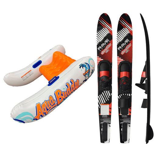 JR. SHREDDER SKIER PACKAGE WITH AQUA BUDDY Water Skis Rave Sports   