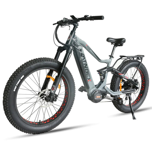 EGOAT - EG1000 MID DRIVE HUNTING EBIKE Electric Bikes MTNBEX 17.5Ah Black/Gray 