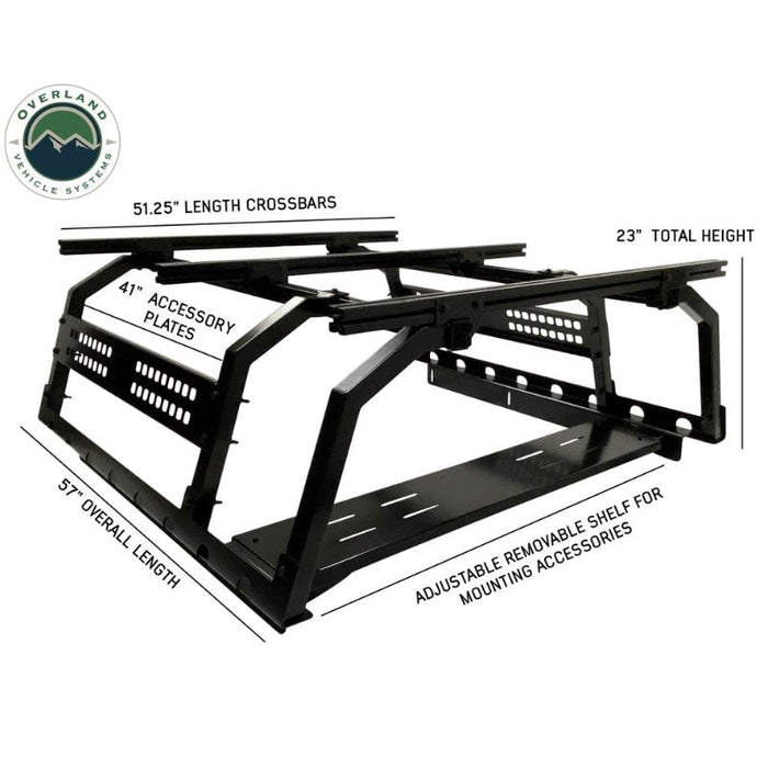 Overland Vehicle Systems Discovery Bed Rack For Short Bed Trucks Bed Rack Overland Vehicle Systems   