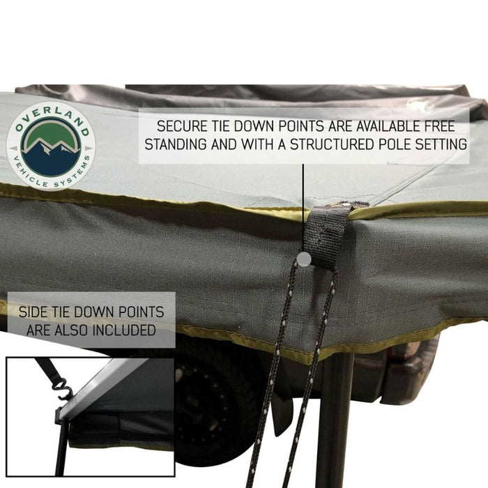 Overland Vehicle Systems HD Nomadic 270 Awning - Dark Gray 270 Awning Overland Vehicle Systems   