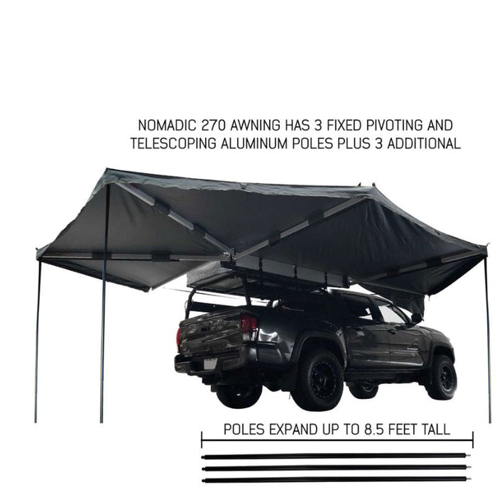 Overland Vehicle Systems HD Nomadic 270 Awning - Dark Gray 270 Awning Overland Vehicle Systems   