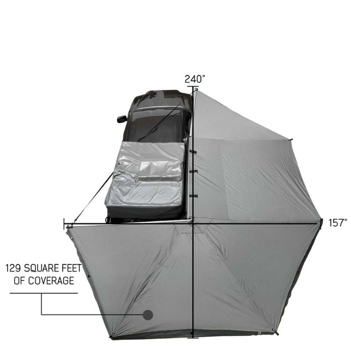 Overland Vehicle Systems HD Nomadic 270 Awning - Dark Gray 270 Awning Overland Vehicle Systems   