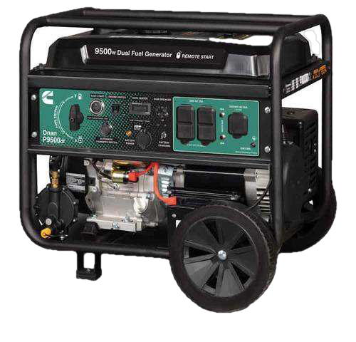 Cummins Onan P9500DF 7500W/9500W A058U967 Portable Dual Fuel Remote Start Generator Portable Generators Cummins   