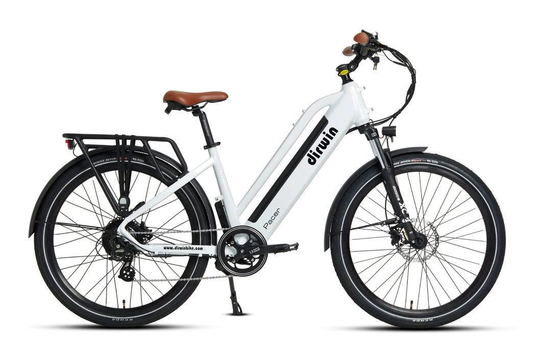 Pacer Commuter Ebikes Electric Bikes Dirwin Pacer White  