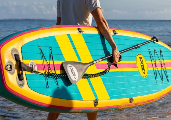 11'0 Yacht Hopper Turq/Pink/Ylw Inflatable SUP Boards Pop Board Co.   